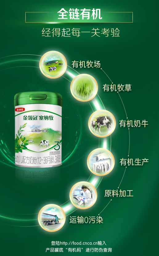 有机奶源+HMO营养双重保障安心之选PG麻将胡了网站入口伊利金领冠塞纳牧(图3)